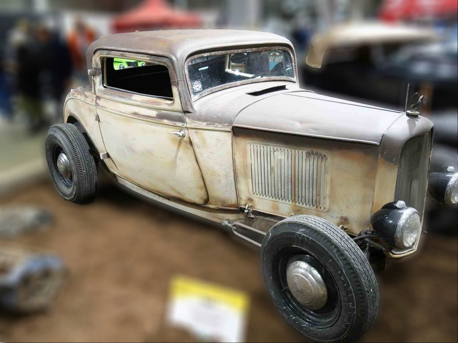 Ford Model-B 32 mod 3 W Coupe med flathead V8 model 18