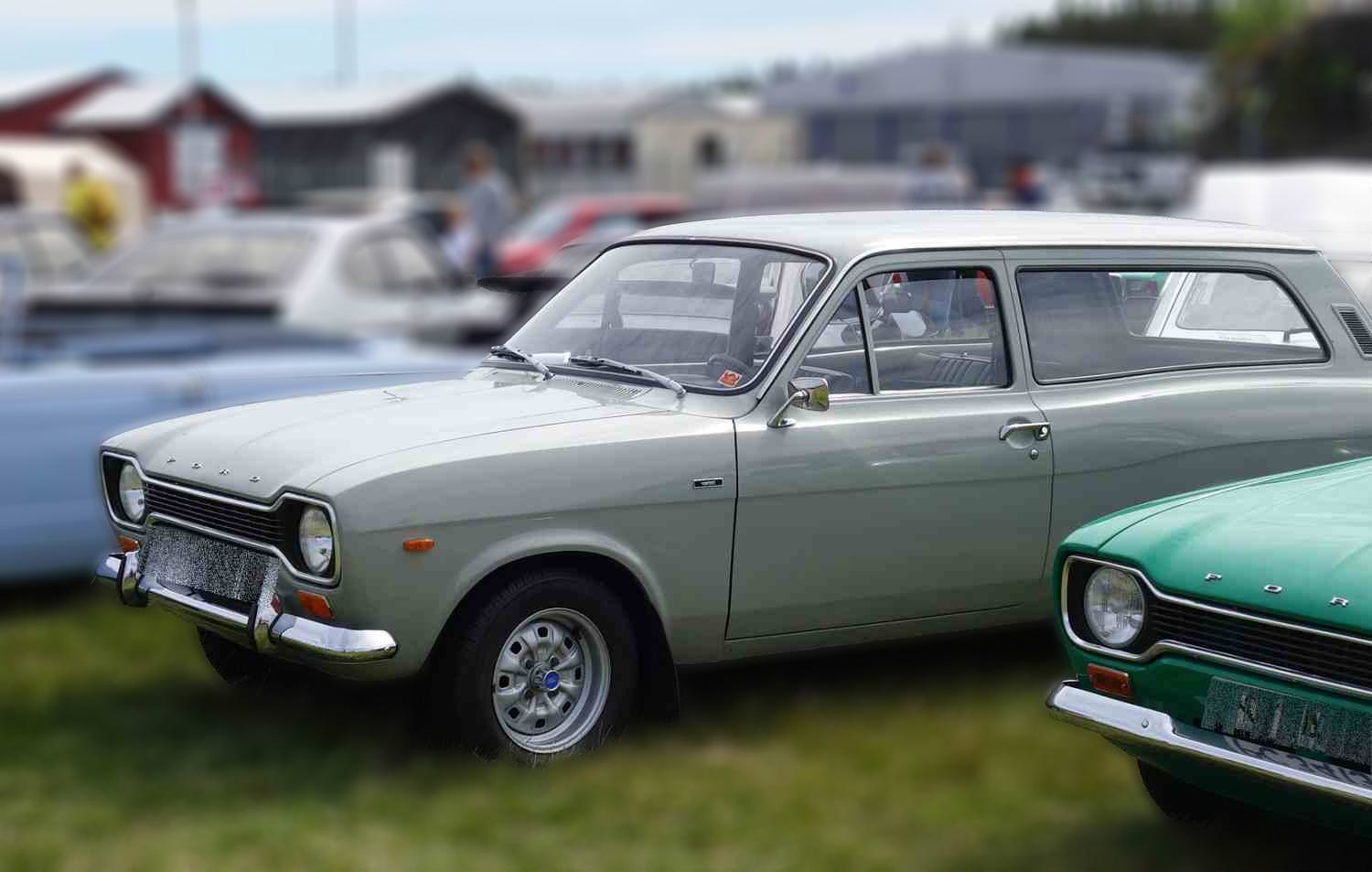Ford Escort 1300 stasjonsvogn 1971 mod