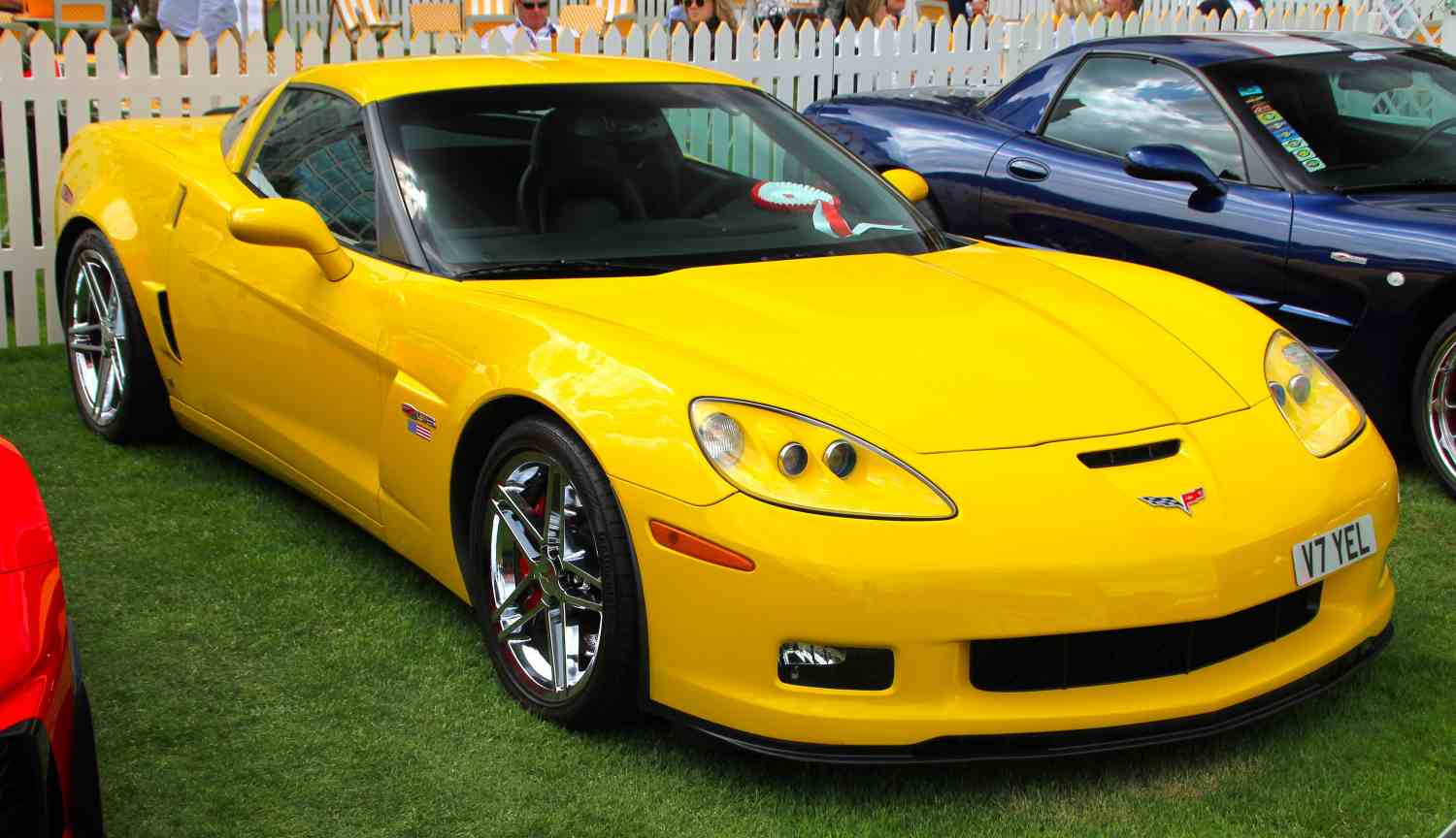 Chevrolet Corvette C6 Z06 manuel,513 hk, gul