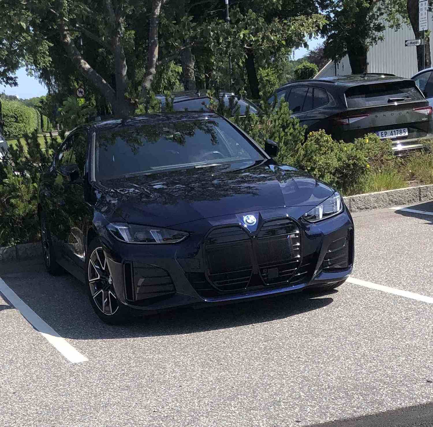 BMW i4 i4 M60 blå