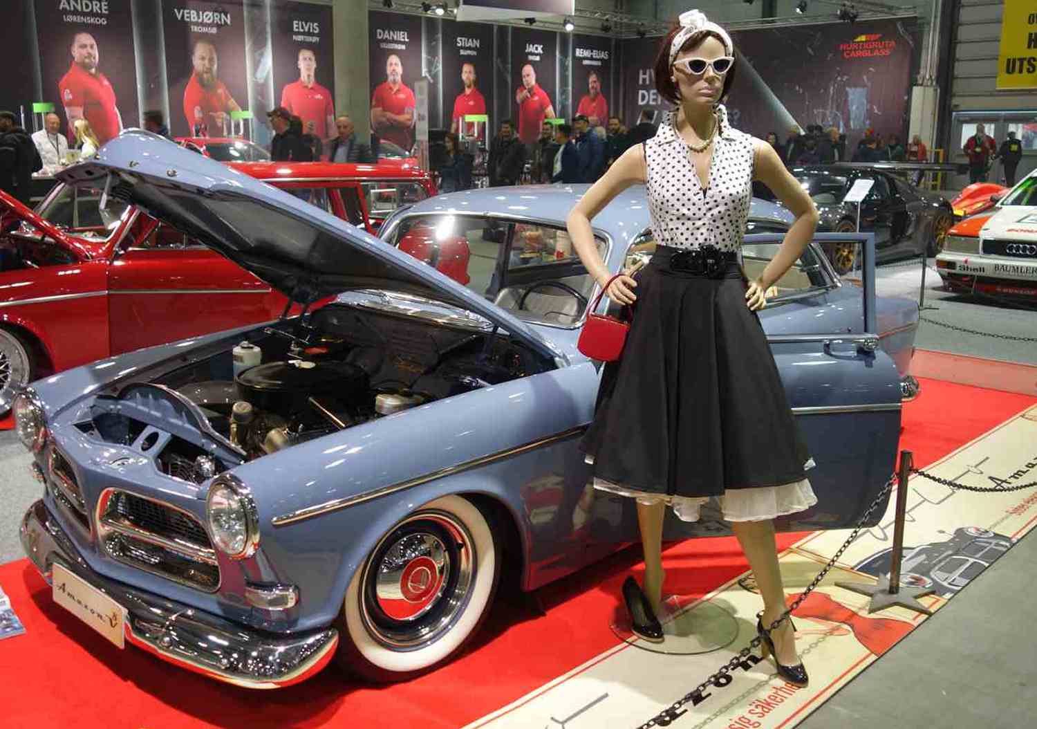 Volvo Amazon ombygd med V8, utstillingsell. Data for original 62  122S