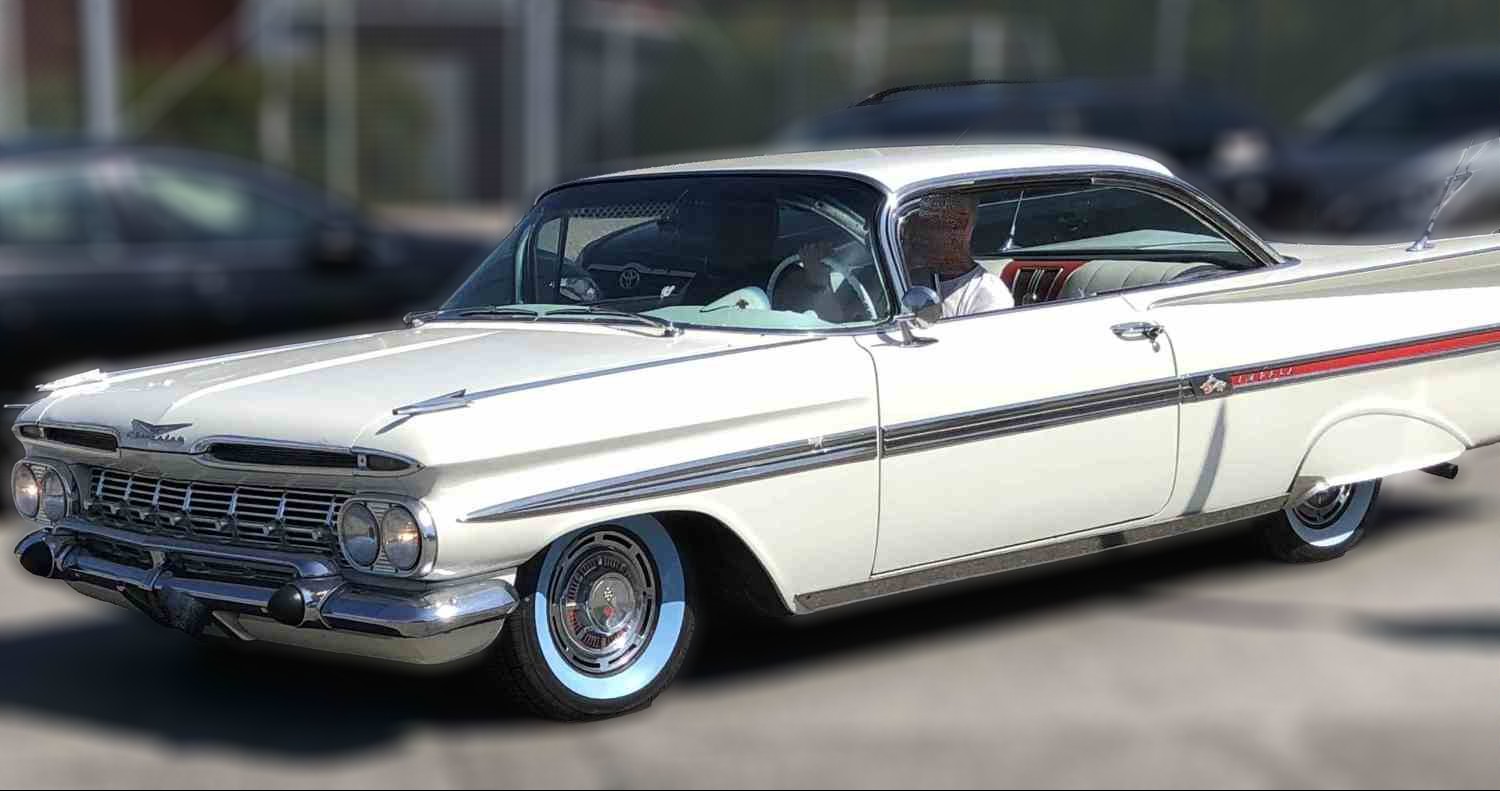 Chevrolet Impala Impala, 2 dørs hardtop med 235 cui motor og powerglide