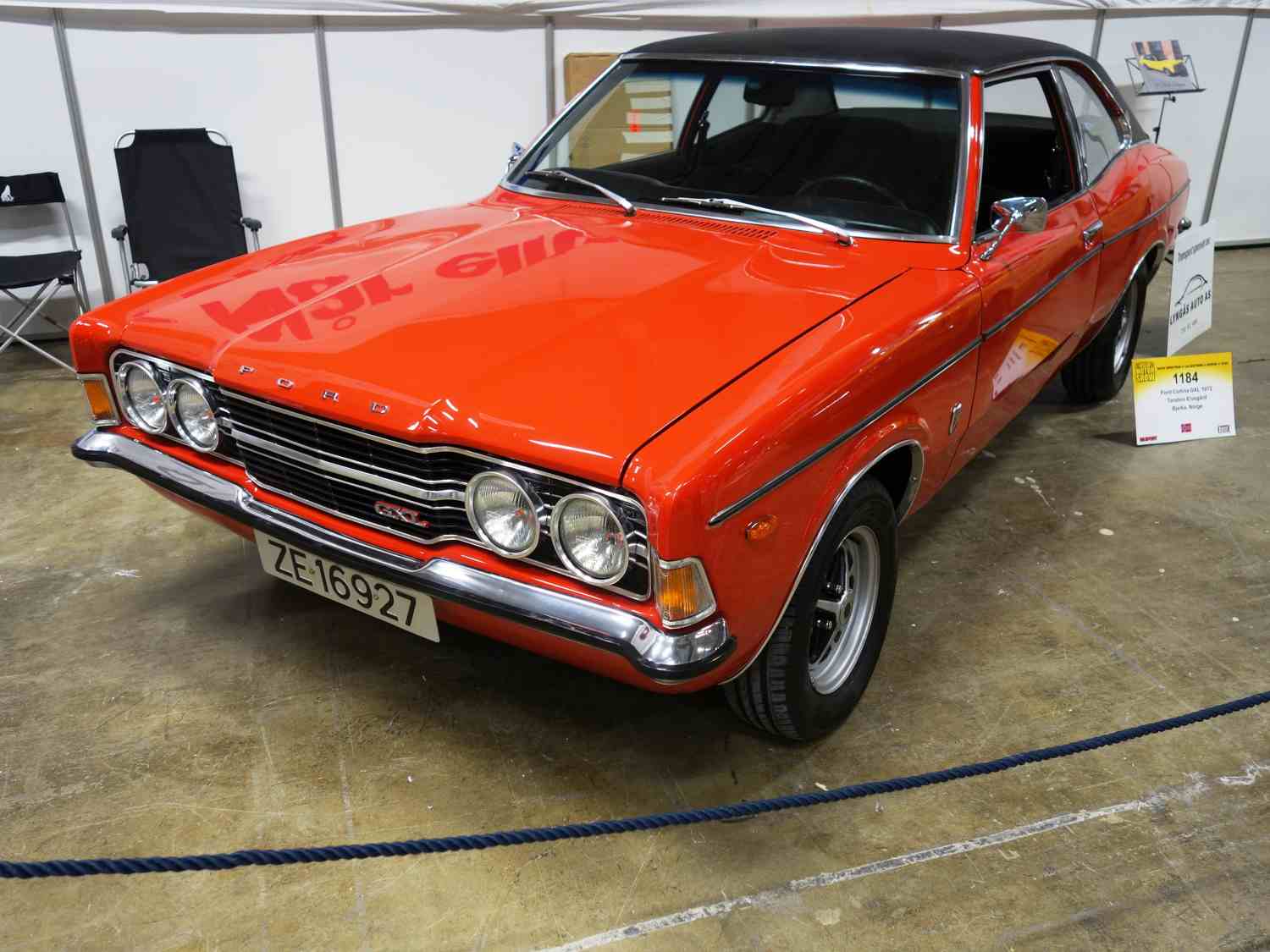 Ford Cortina 1600 2-dørs 1.6 Manual, 88hk, GXL